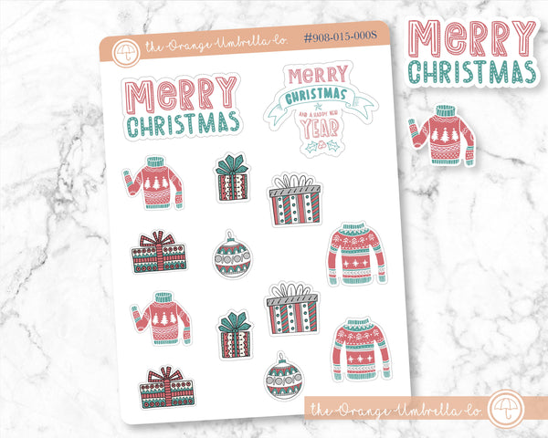 Christmas Deco Planner Stickers | 908-015-000S-WH