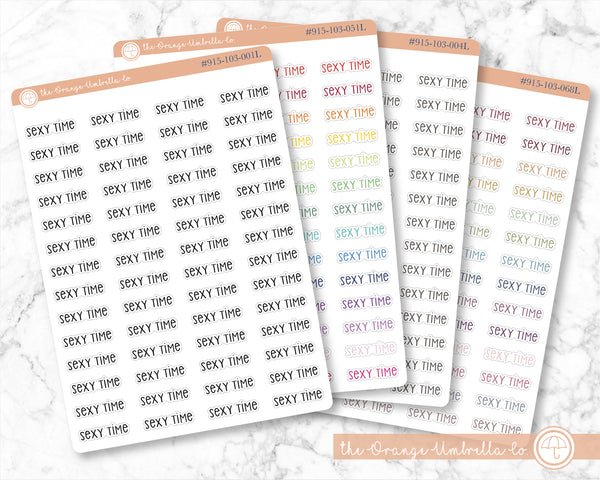 CLEARANCE | Sexy Time Script Planner Stickers | F3  | S-500 / 915-103-001L-WH