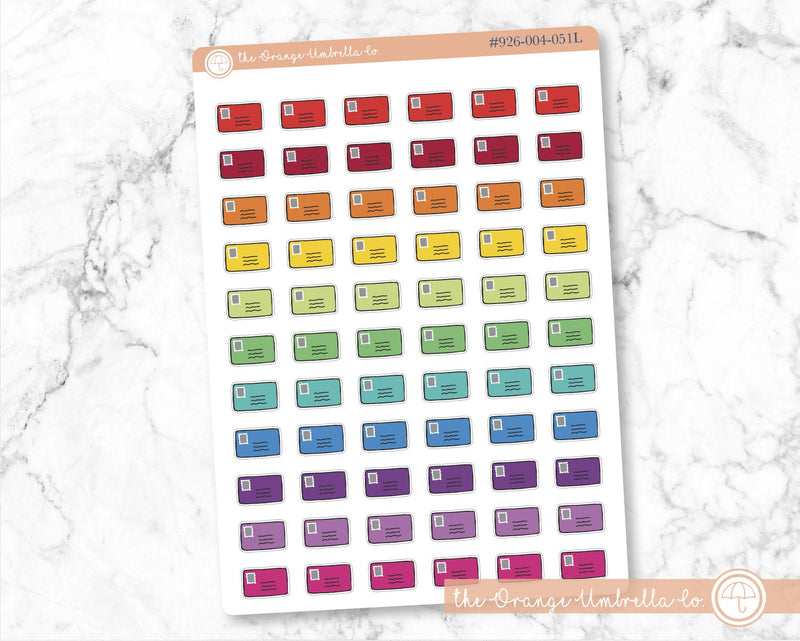 Happy Mail Envelope Icon Planner Stickers | I-205