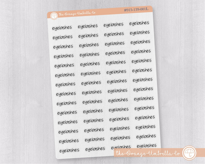 CLEARANCE | Eyelash Jen Plans Script Planner Stickers | FJP Clear Matte | S-926-BCM