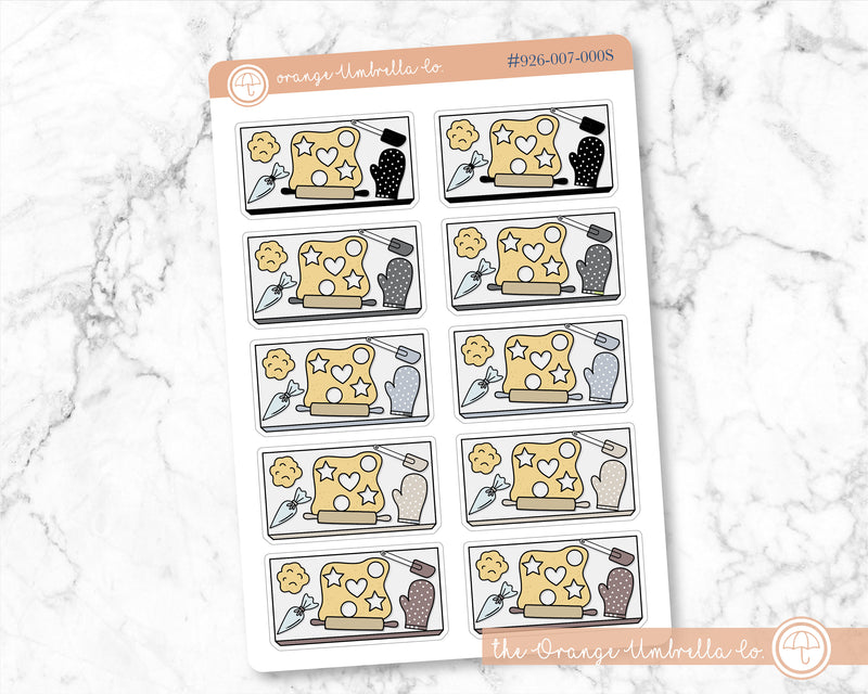 Baking Flat-Lay Deco Planner Stickers | D-926-007-000S-WH