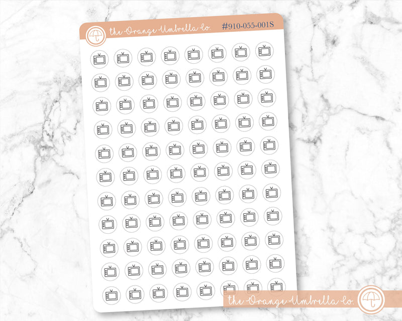 CLEARANCE | TV - Streaming Services Budget Icon Planner Stickers | I-244-B / 910-055