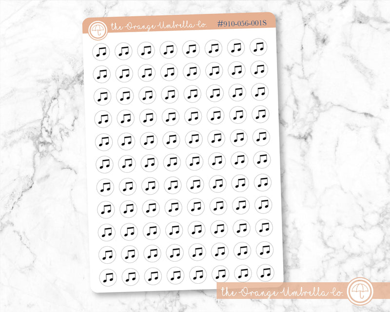 Music - Streaming Services Budget Icon Planner Stickers | I-245-B