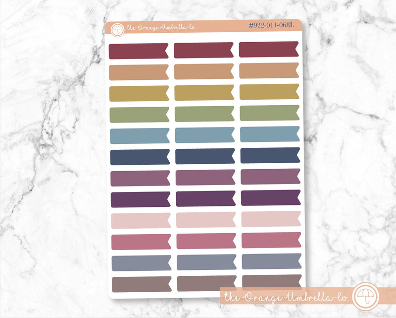 Flag Appointment Planner Labels, Flag Appointment Planner Stickers, Rainbow Colored Planning Labels (