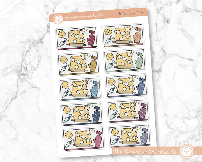 Baking Flat-Lay Deco Planner Stickers | D-926-007-000S-WH