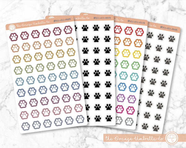 Paw Print Icon Planner Stickers | I-136 / 910-051