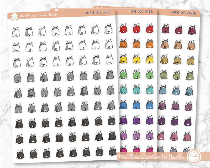 CLEARANCE | Grocery Bag Icon Planner Stickers | I-025