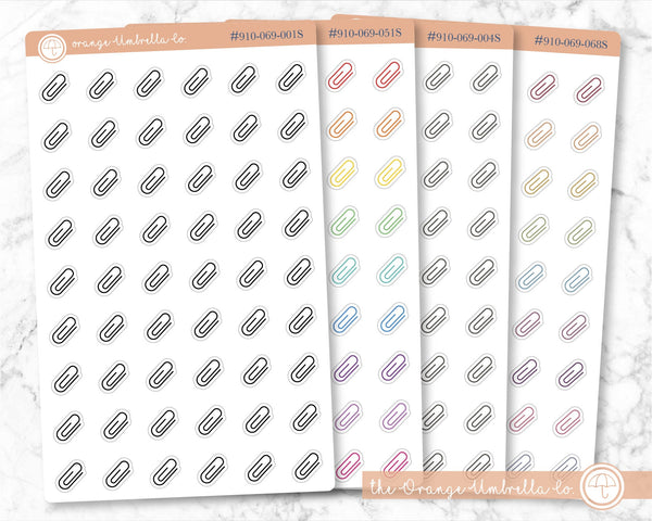 CLEARANCE | Paper Clip Icon Planner Stickers | I-150 / 910-069