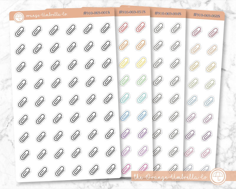 CLEARANCE | Paper Clip Icon Planner Stickers | I-150 / 910-069