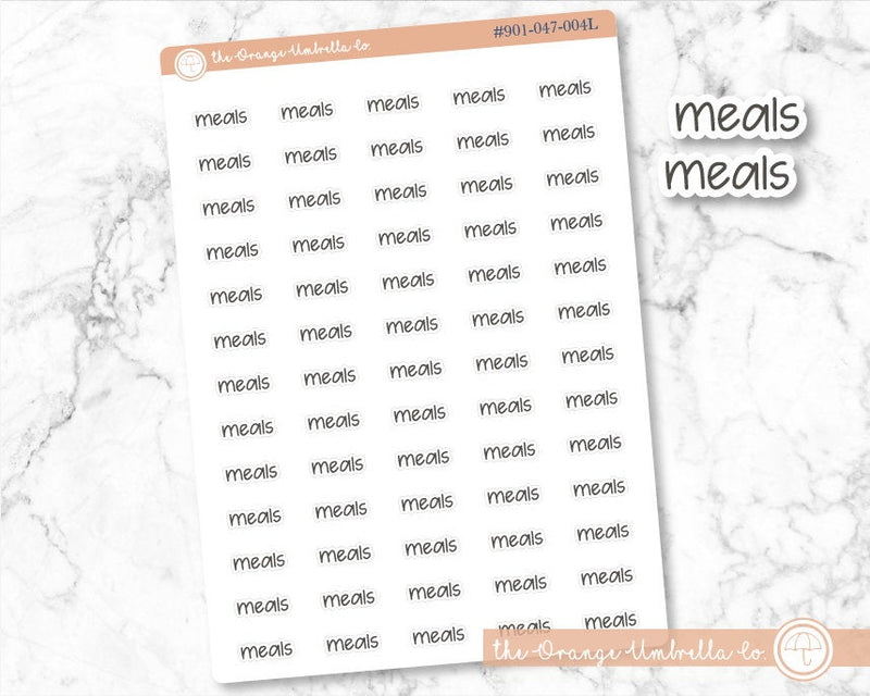 CLEARANCE | Meals Jen Plans Script Planner Stickers | FJP | S-199