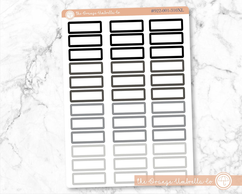 Appointment Planner Stickers - 1/3 Box | Brights | L-011-L-018 / 922-001