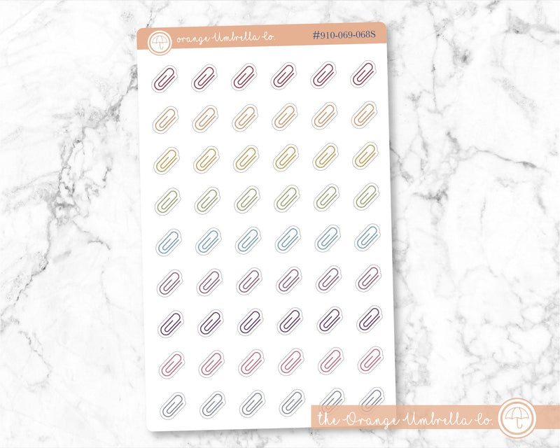 CLEARANCE | Paper Clip Icon Planner Stickers | I-150 / 910-069