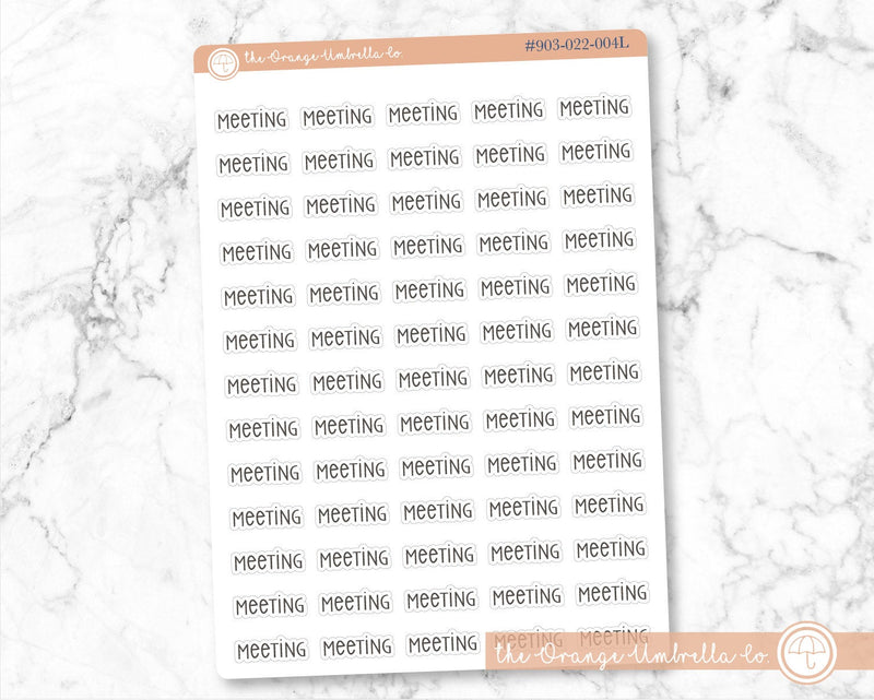 Meeting Script Planner Stickers | F3  | S-157