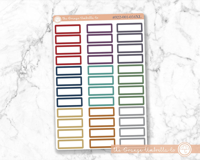 Appointment Planner Stickers - 1/3 Box | MakseLife | L-002 / 922-001-054XL-WH