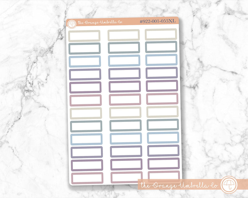 Appointment Planner Stickers - 1/3 Box | ECLP Flora | L-003 / 922-001-055XL-WH