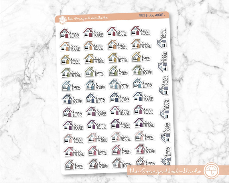 Clean House Icon Script Planner Stickers and Labels | FC11 | E-095 / 921-067