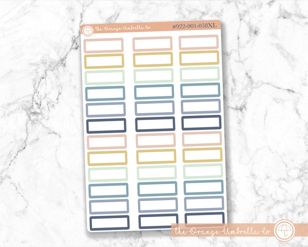 Appointment Planner Stickers - 1/3 Box | Plum Modern | L-004 / 922-001-058XL-WH