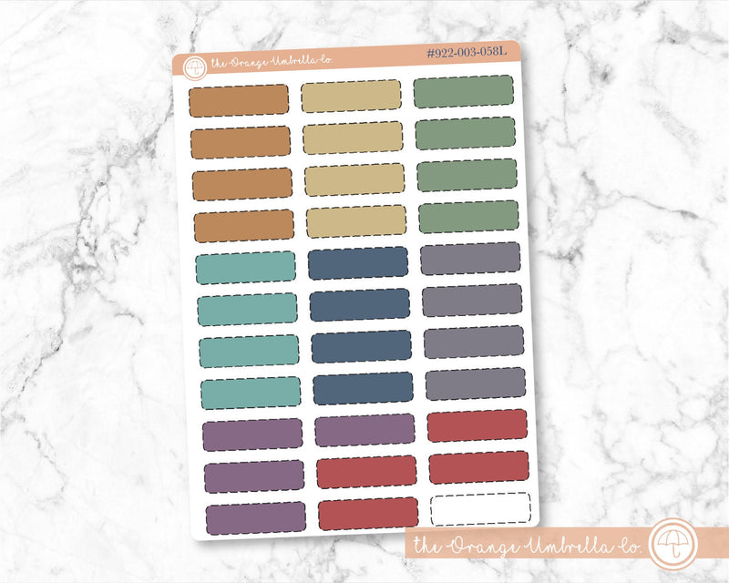 Stitched Event Labels, Makse Life Color Appointment Labels, Basic Event Planner Stickers (