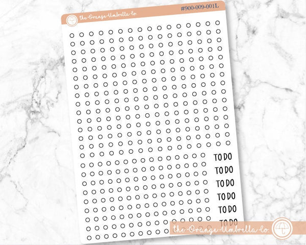 CLEARANCE | Checklist Circles - 7x9 Plum Vertical/Daily Weekday Planner Stickers | B-004-B