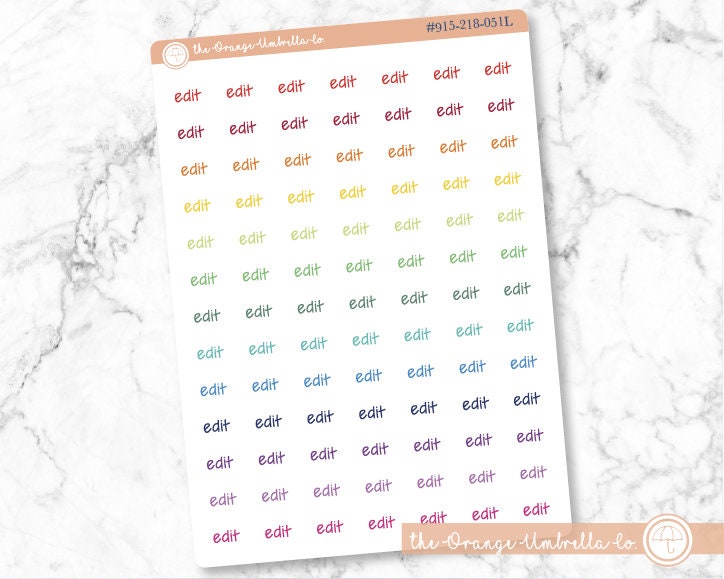 CLEARANCE | Edit Jen Plans Script Planner Stickers | FJP | S-959 / 915-218