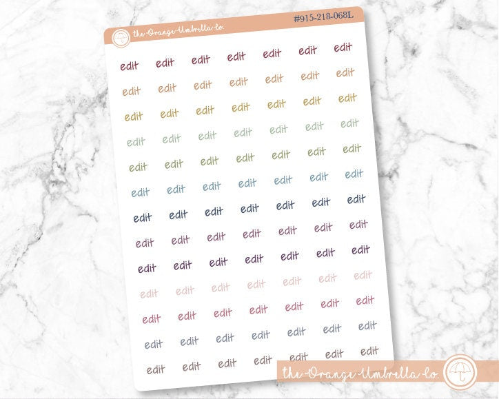 CLEARANCE | Edit Jen Plans Script Planner Stickers | FJP | S-959 / 915-218