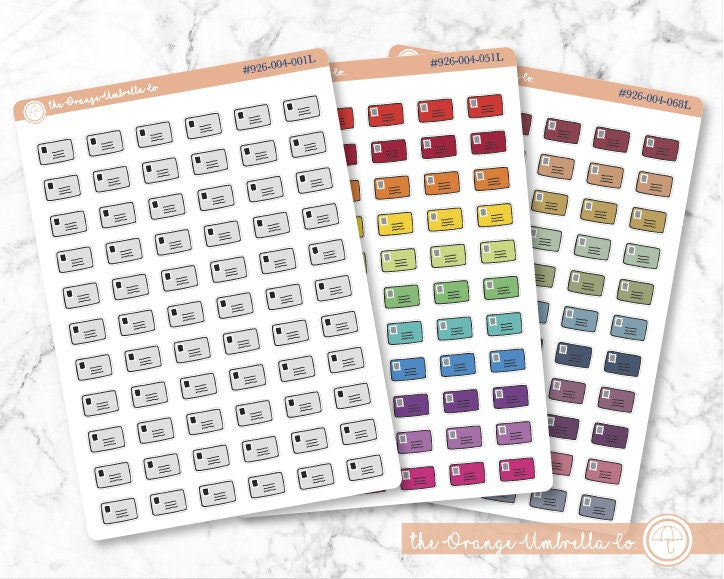 Happy Mail Envelope Icon Planner Stickers | I-205