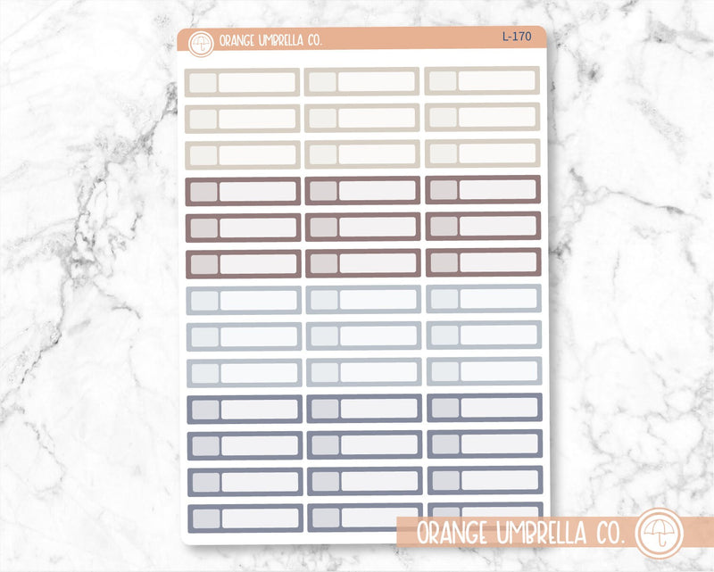 Checkbox Appointment Reminders Planner Stickers, Appt Tracking Labels, Color Planning Stickers (L-167-170)