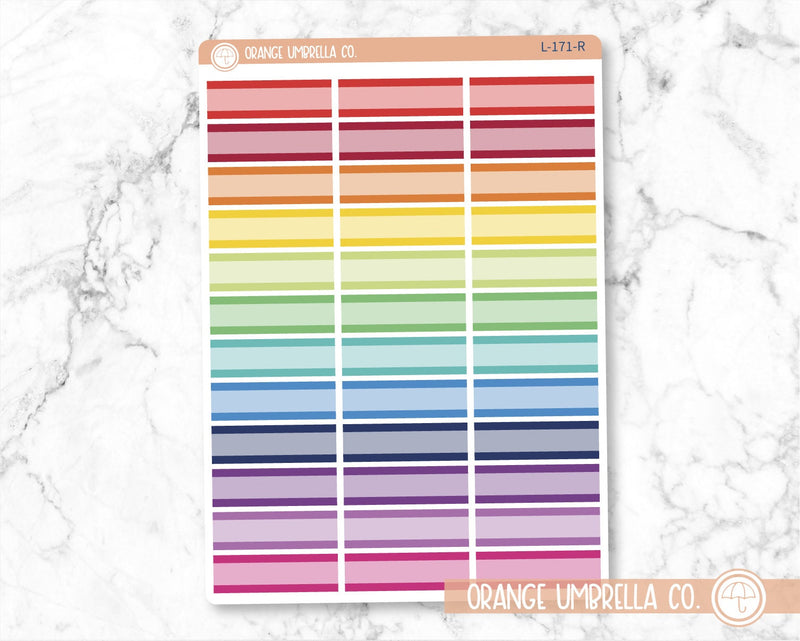 Two Tone Basic Planner Stickers, Basic Labels, Color Planning Stickers (L-171)