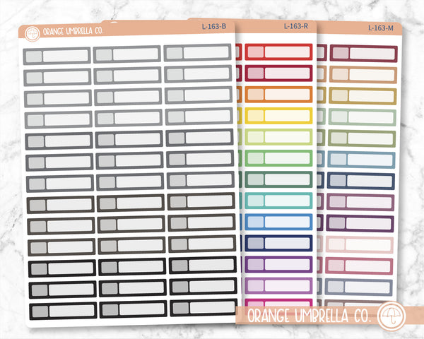 Checkbox Appointment Reminders Planner Stickers, Appt Tracking Labels, Color Planning Stickers (L-163)