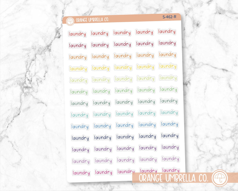 CLEARANCE | Laundry Julie's Plans Script Planner Stickers | JF | S-462