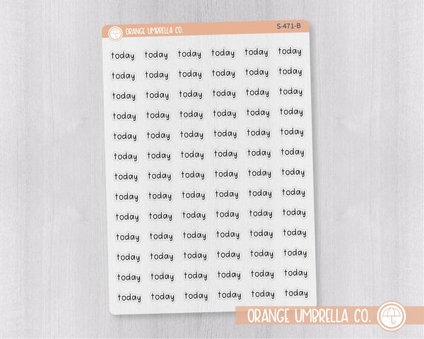 CLEARANCE | Today Julie's Plans Script Planner Stickers | JF Clear Matte | S-471-BCM