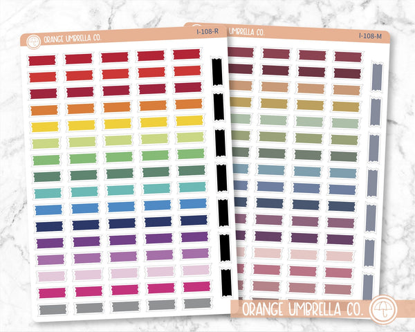 Washi Tape Pieces Icon Planner Stickers | I-108