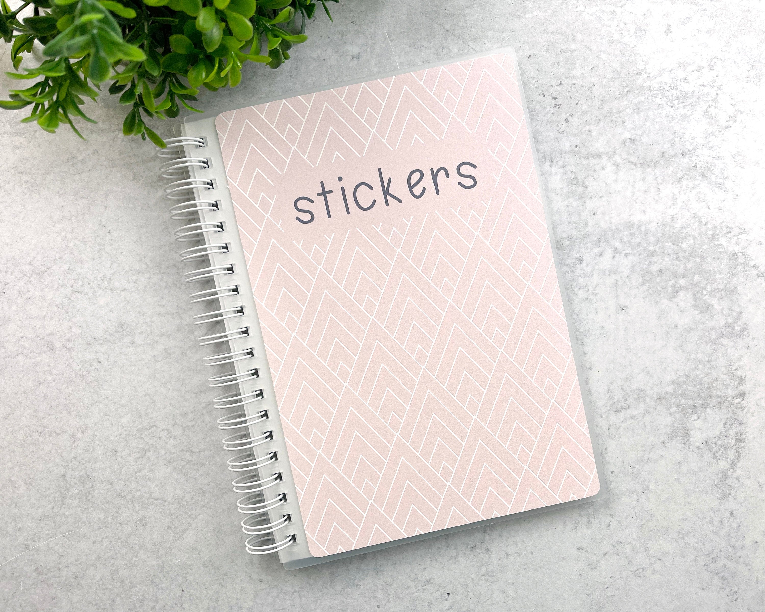 Tan Geometric Reusable Planner Sticker Storage Album | Album6