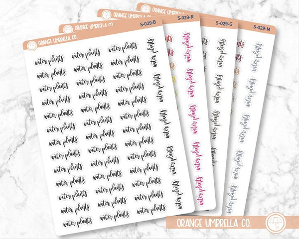 CLEARANCE | Water Plants Script Planner Stickers | F2 | S-029