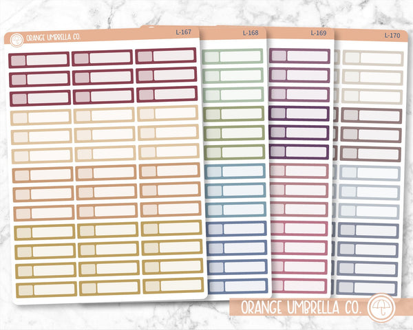 Checkbox Appointment Reminders Planner Stickers, Appt Tracking Labels, Color Planning Stickers (L-167-170)