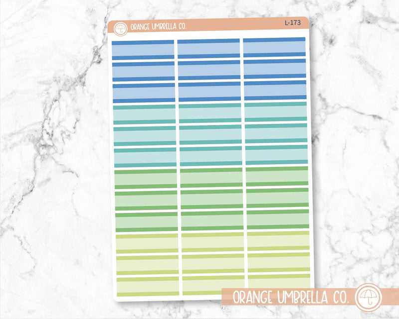 Two Tone Basic Planner Stickers, Basic Labels, Color Planning Stickers (L-172-175)