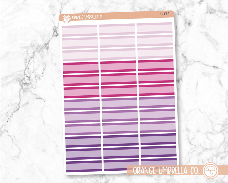 Two Tone Basic Planner Stickers, Basic Labels, Color Planning Stickers (L-172-175)