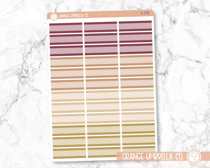 Two Tone Basic Planner Stickers, Basic Labels, Color Planning Stickers (L-176-179)