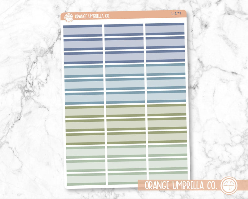 Two Tone Basic Planner Stickers, Basic Labels, Color Planning Stickers (L-176-179)