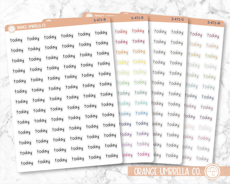 CLEARANCE | Today Julie's Plans Script Planner Stickers | JF | S-471