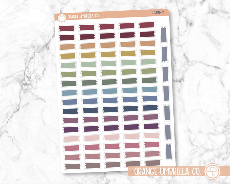 Washi Tape Pieces Icon Planner Stickers | I-108