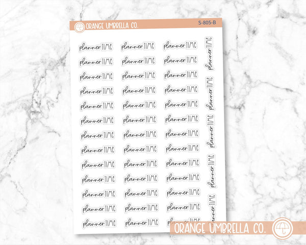 CLEARANCE | Planner Time Script Planner Stickers | FC12 | S-805-B