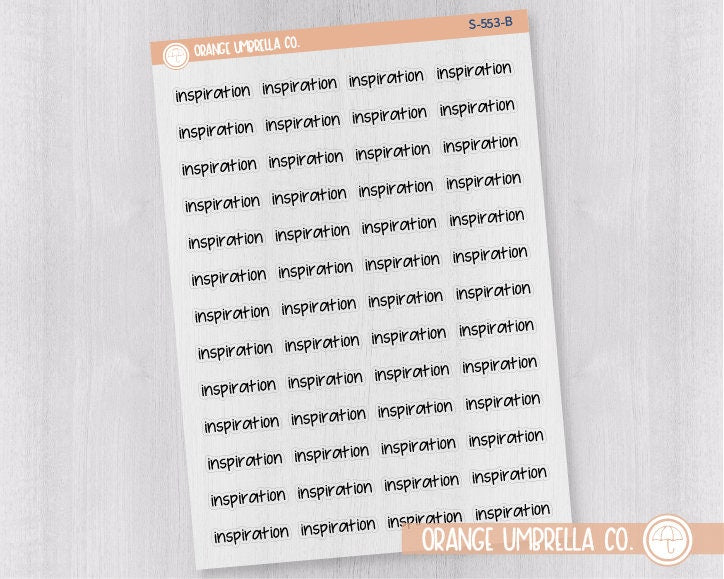 CLEARANCE | Inspiration Jen Plans Script Planner Stickers | FJP Clear Matte | S-553-BCM