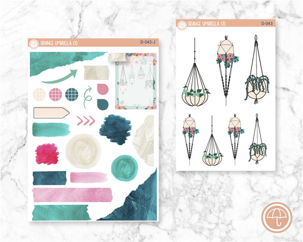 Plant Lover Deco/Journaling Planner Stickers | D-043