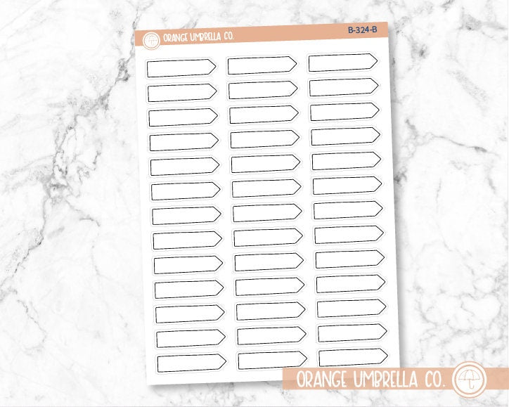 CLEARANCE | Pointer Flag - Wide Planner Stickers | B-324