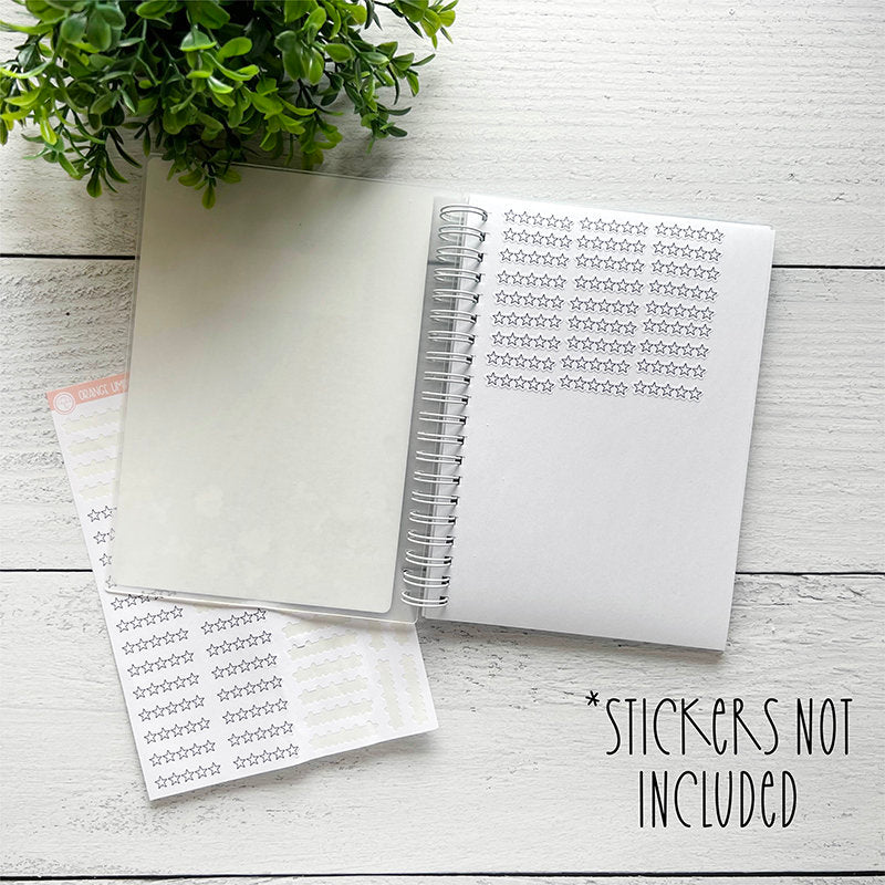 Tan Geometric Reusable Planner Sticker Storage Album | Album6