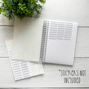 Tan Geometric Reusable Planner Sticker Storage Album | Album6