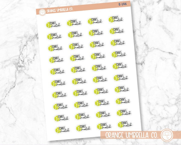 Tennis Match Icon Script Planning Stickers and Labels | FC12 | E-166