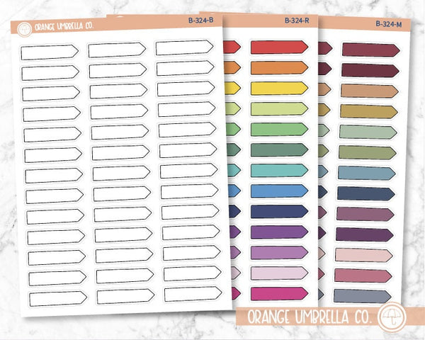 CLEARANCE | Pointer Flag - Wide Planner Stickers | B-324