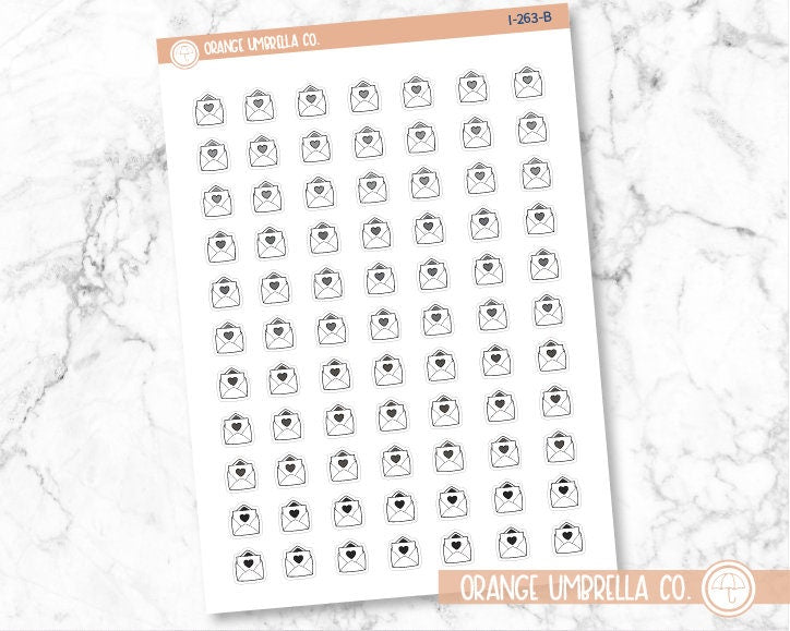 Happy Mail Envelope Icon Planner Stickers | I-263